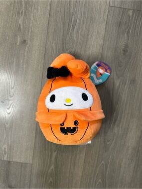 Squishmallows Orange Pumpkin Costume Plush Pillow